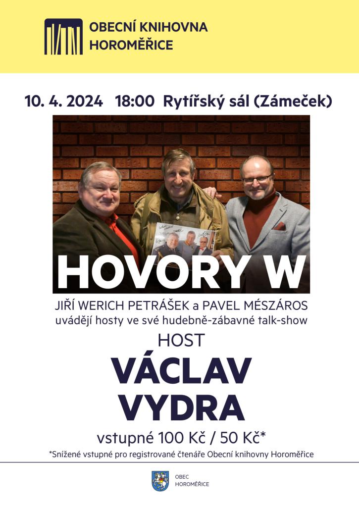 Hovory W s Václavem Vydrou