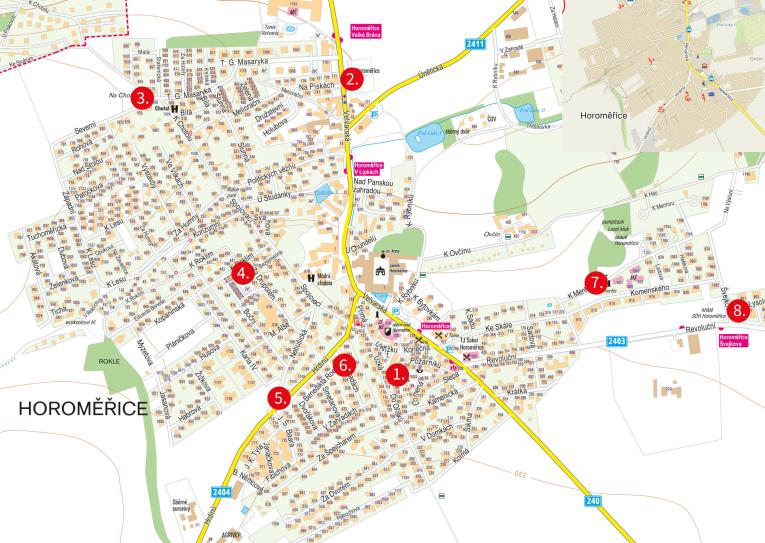 Mapka - Kam s vánočními stromky