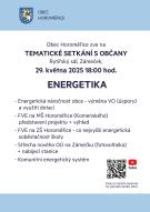 Tématické setkání s občany - Energetika 1